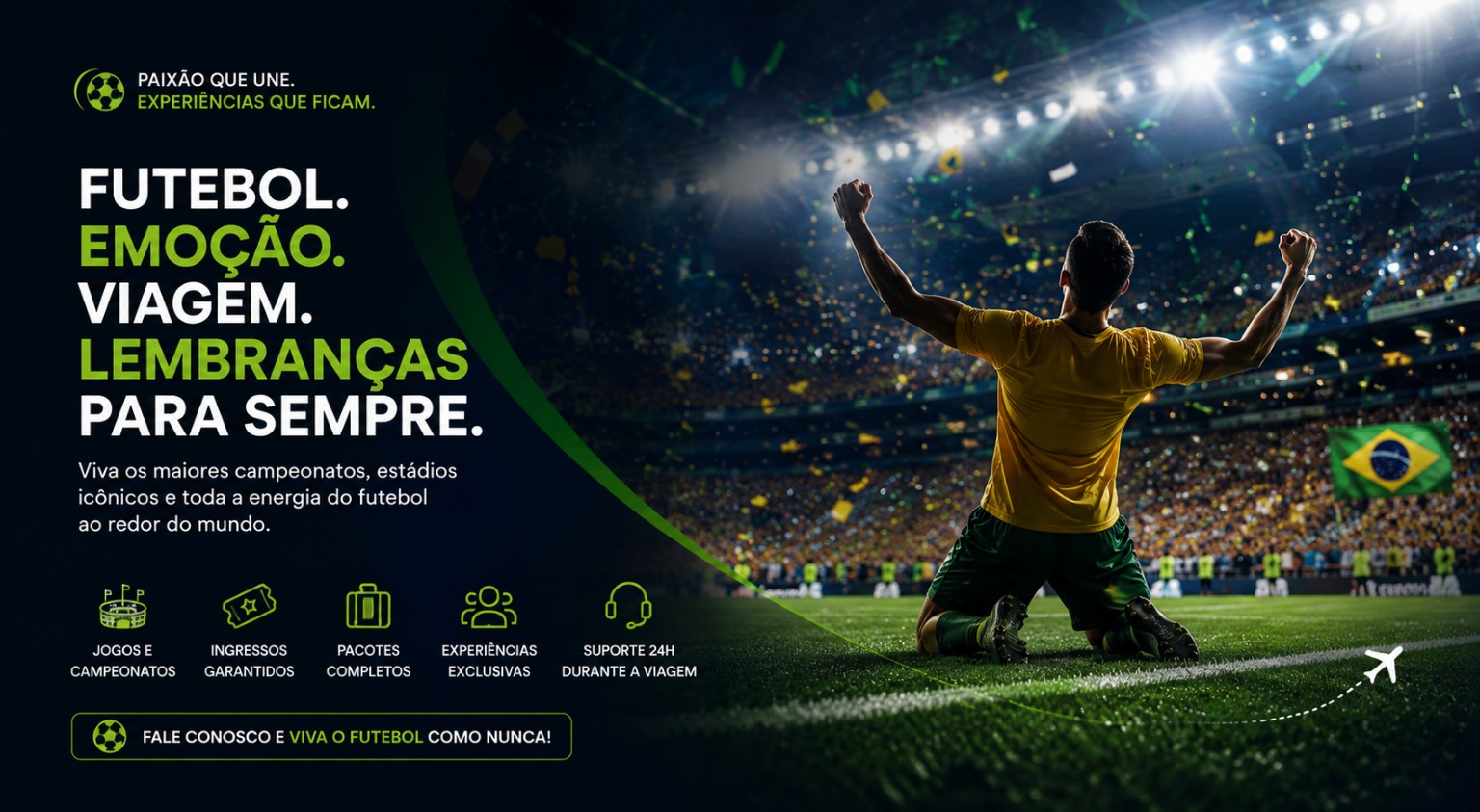 Futebol, emoção, viagem e lembranças para sempre.