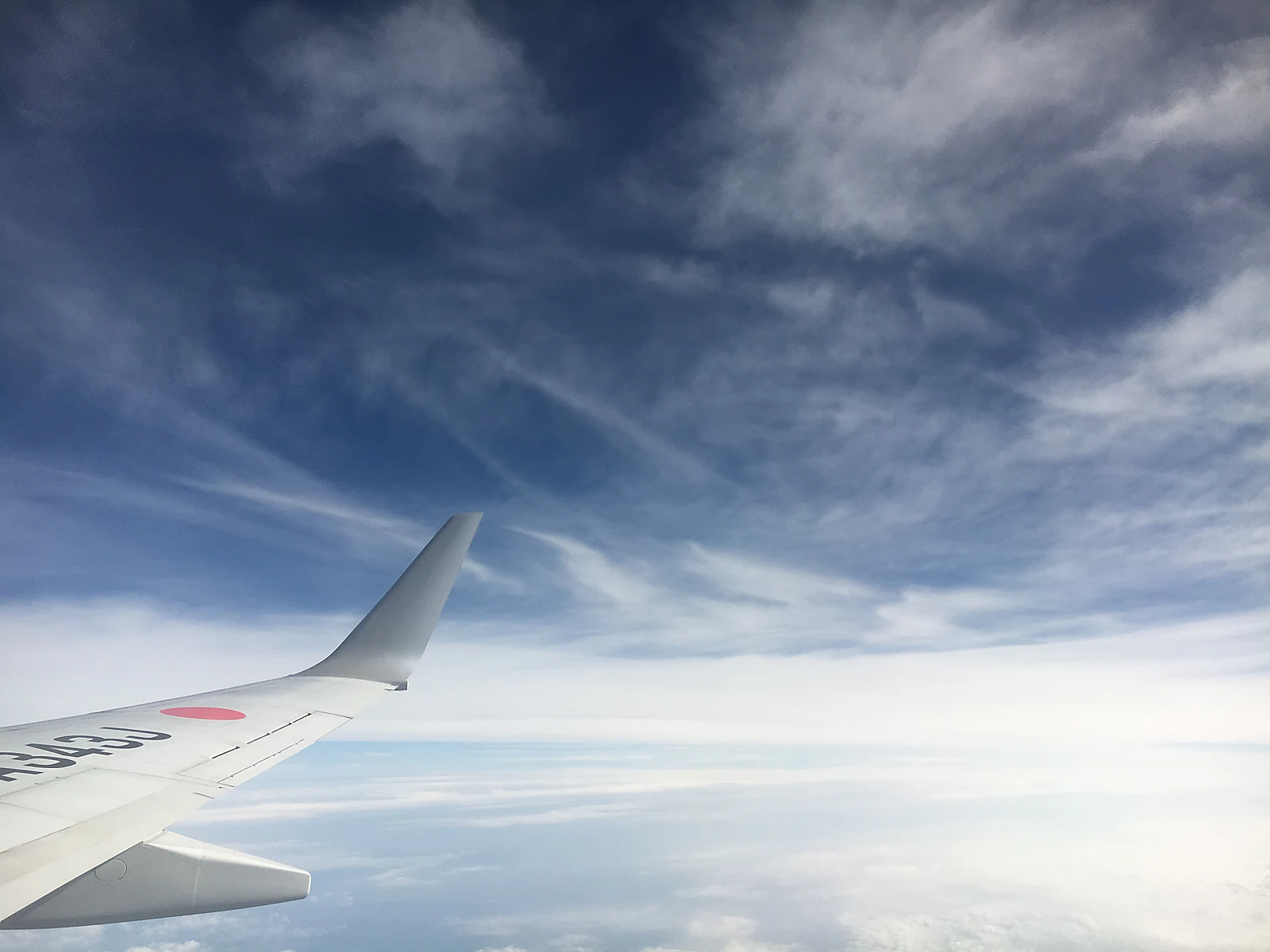 Avião em viagem